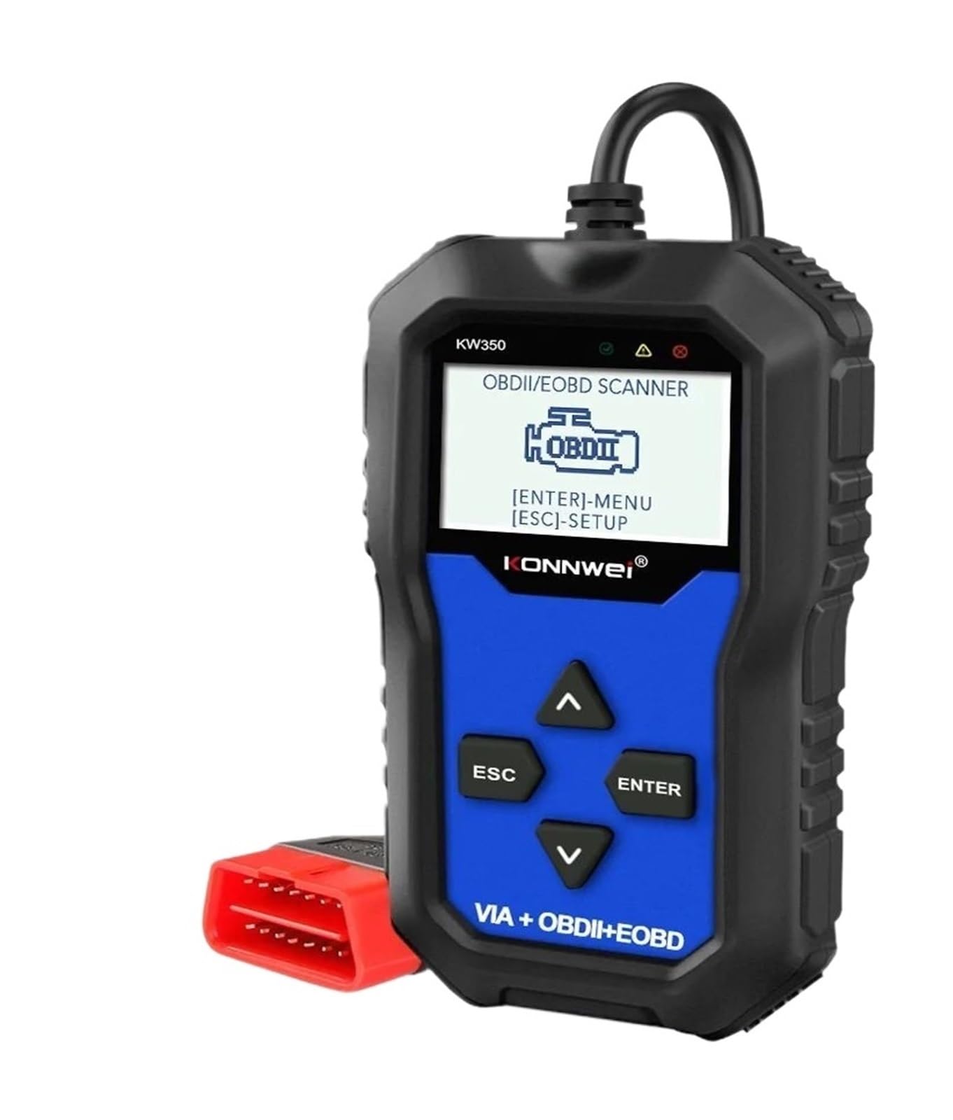 KW350 OBD2-Codescanner for Autodiagnoserät for Autos, OBD-Scanner, Odb2-Diagnosetool,Umfassende Diagnostik
