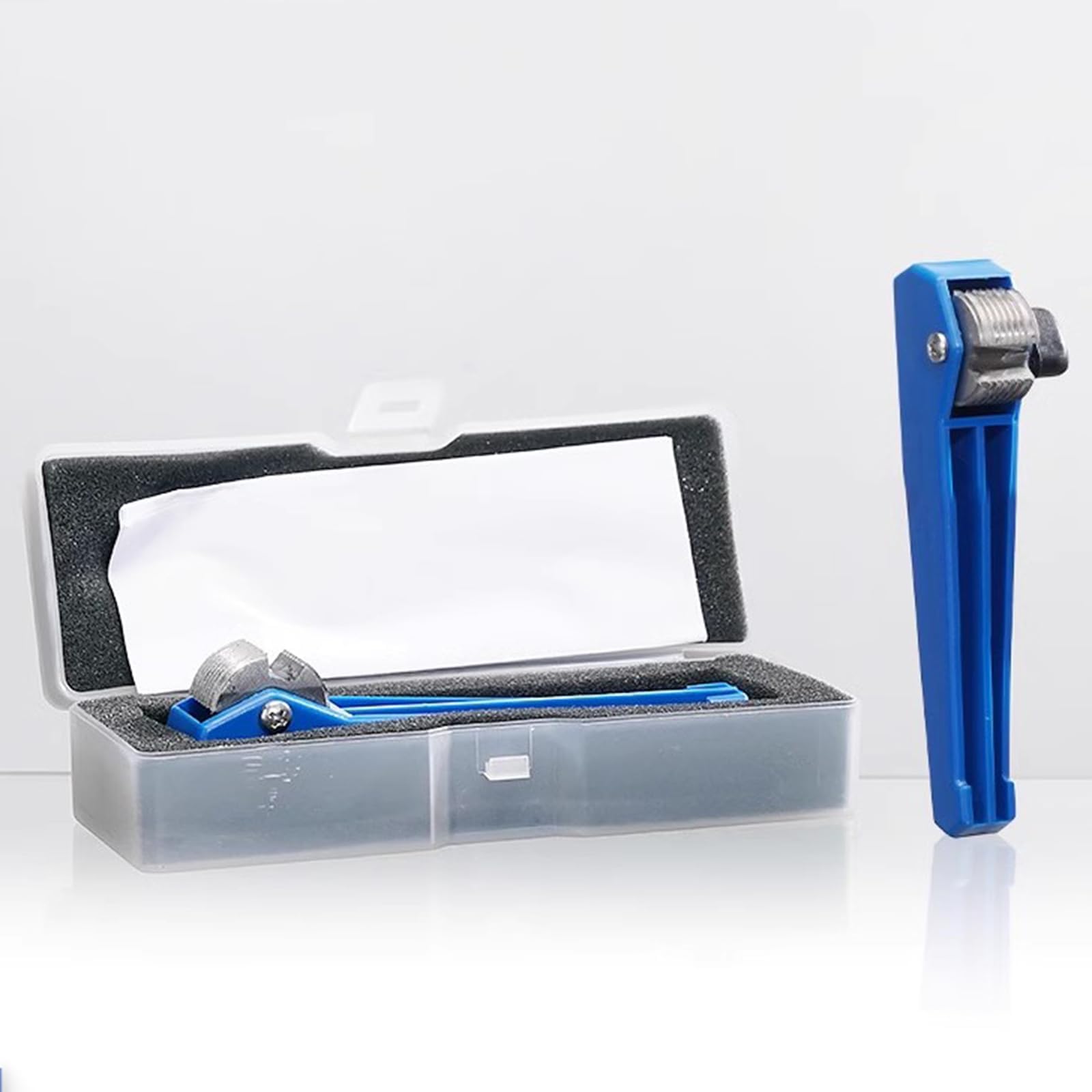 Medidor de adherencia con Rayado en Cruz, rascador para películas de Pintura, Cuchillas de 2 mm con 6 Dientes y Estuche de plástico, para una medición precisa de la adherencia de recubrimientos
