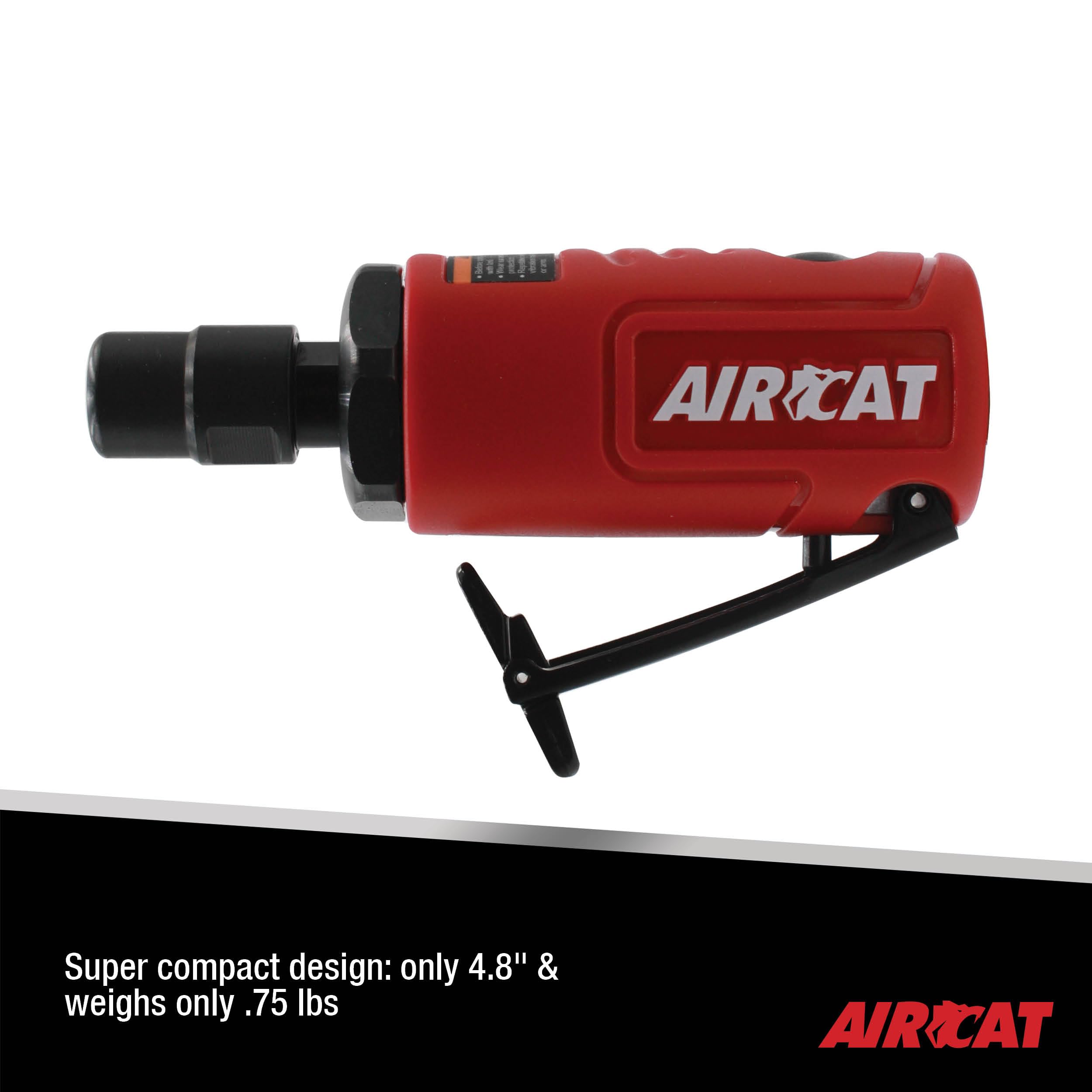 AirCat 6205: 1/4" Mini Die Grinder, Red - Image 3