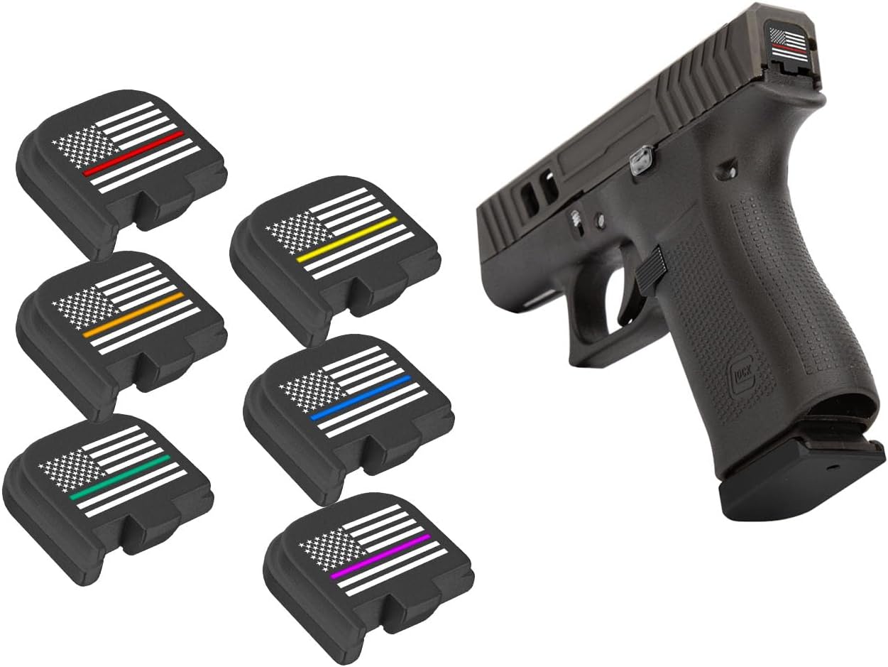 NDZ Performance Slide Cover Back Plate for Gen 1-5 Glock 17 19 19X, Including 43, 43X & 48, Black Anodized Aluminum, Thin Line Series, Made in The USA