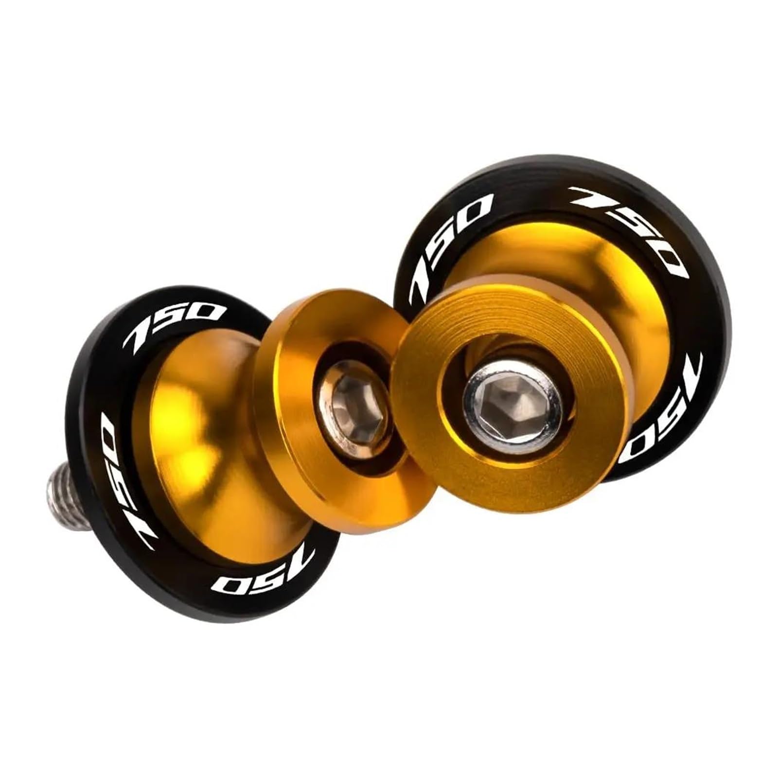 Btwodian Gold Paddock Stand Bobbins For Honda Cb750 For Hornet 2023-2025