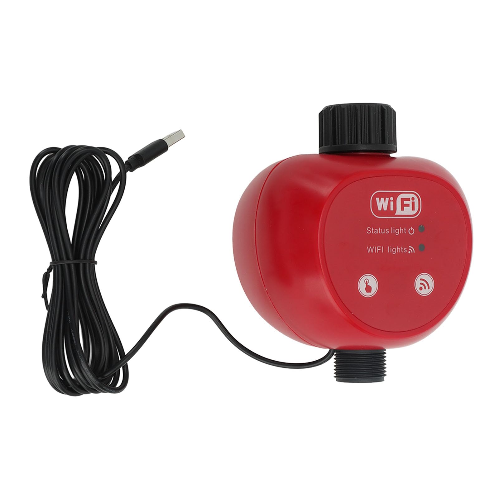Indywa automatyczne urządzenie do podlewania Wi -Fi System samodzielnego podlewania czasu dla ogrodów domowych i roślin doniczkowych ABS TPE Stal nierdzewna 14,6 x 10,3 cm