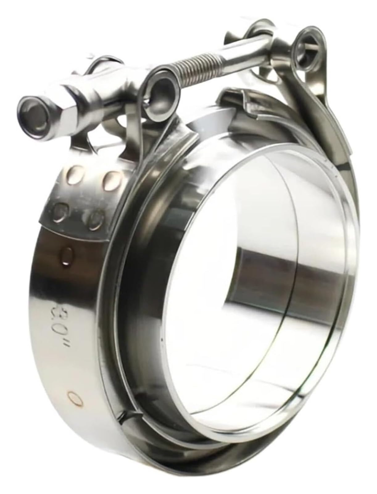 Fascette per tubi flessibili, Flangia Maschio Femmina Di Scarico Con Morsetto A Fascia V In Acciaio Inossidabile 304 Dimensioni Multiple