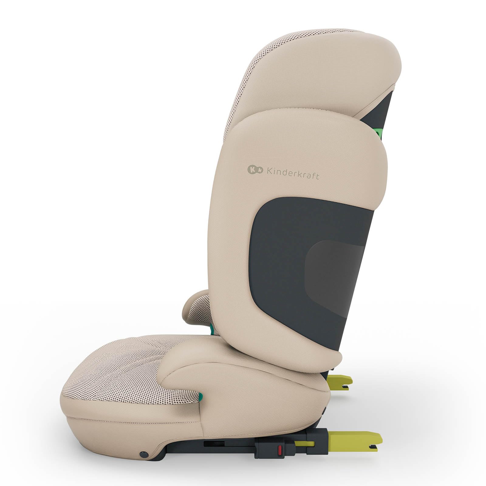 Kinderkraft XPAND 2 PRO i-Size Kindersitz 100–150 cm, mit ISOFIX oder Fahrzeuggurt, höhen- und breitenverstellbar (DUO EXPAND), H-GUARD+ Kopfstütze, SPS Seitenaufprallschutz, faltbar, Beige