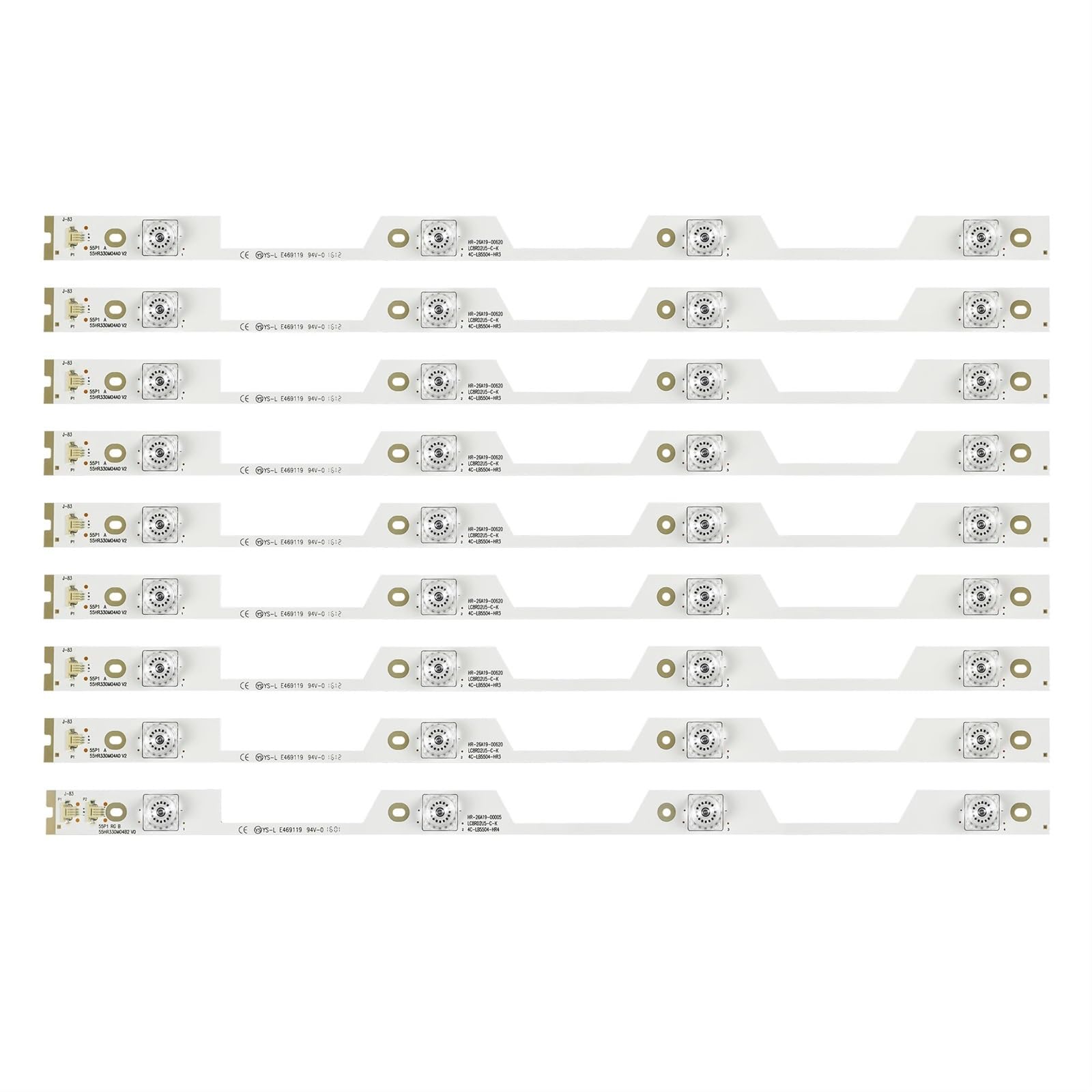 Tira de luces LED con disipación eficiente para reparar panel de televisión de 55 pulgadas