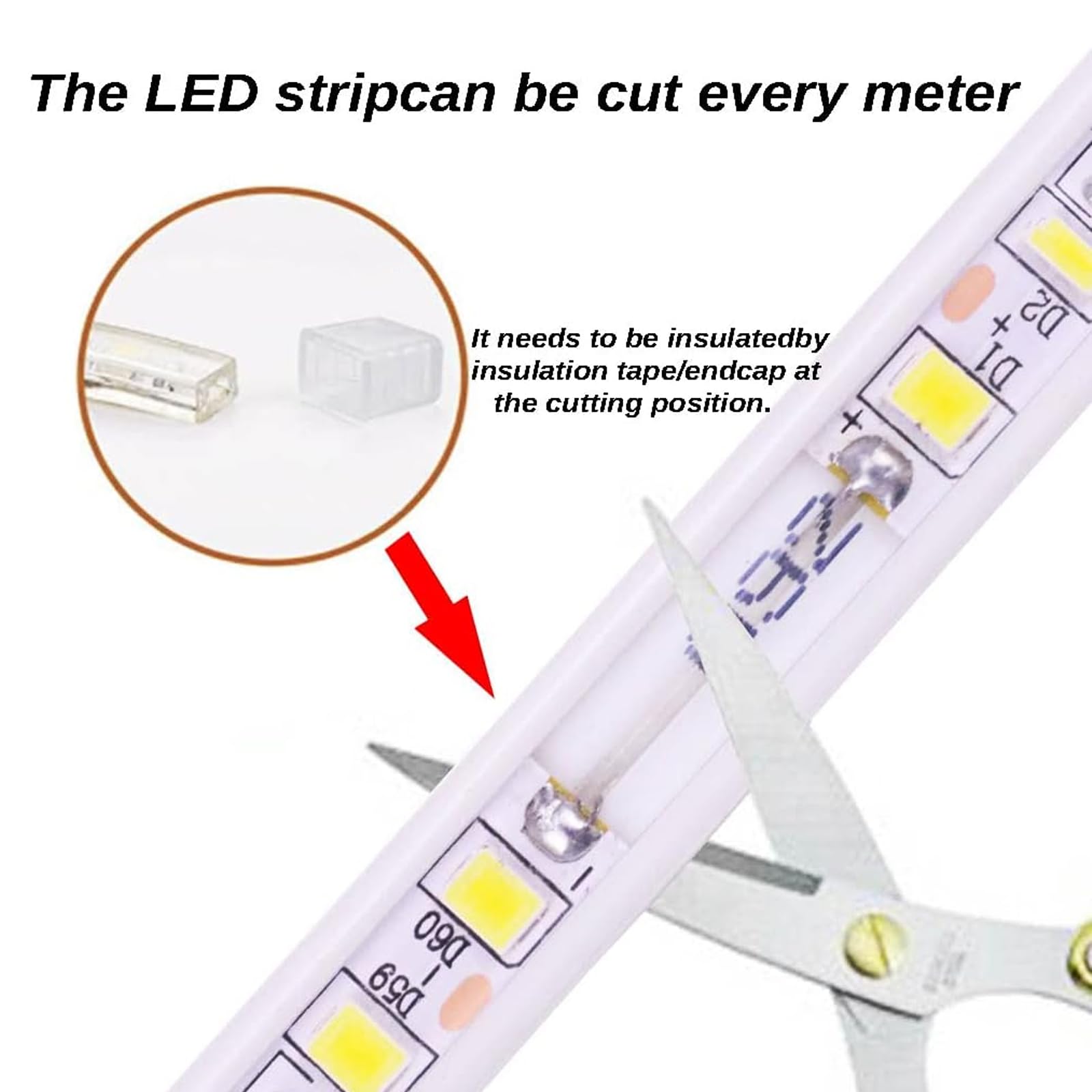 pcningled Outdoor 20m led Strip Light 5730 120 LEDs/m IP67 Waterproof 9W/M - Image 3