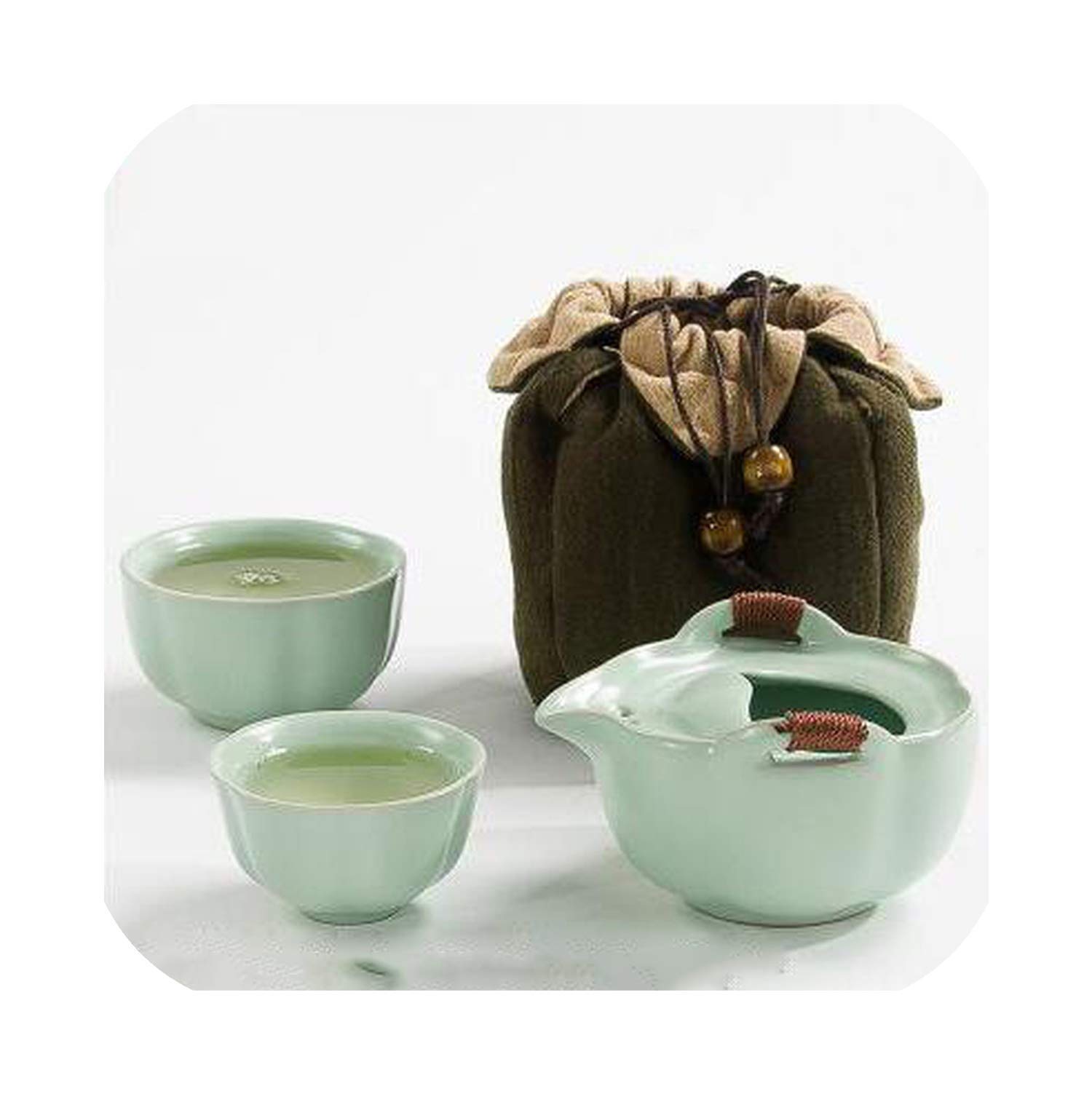 TYUHDUYUR Drinkware Coffee Tea Sets Ceramic Teapot Kettle Teacup Porcelain Portable Travel Tea Set Chinese Tea Set (11 Travel Tea Sets) (3 Travel Tea Sets)