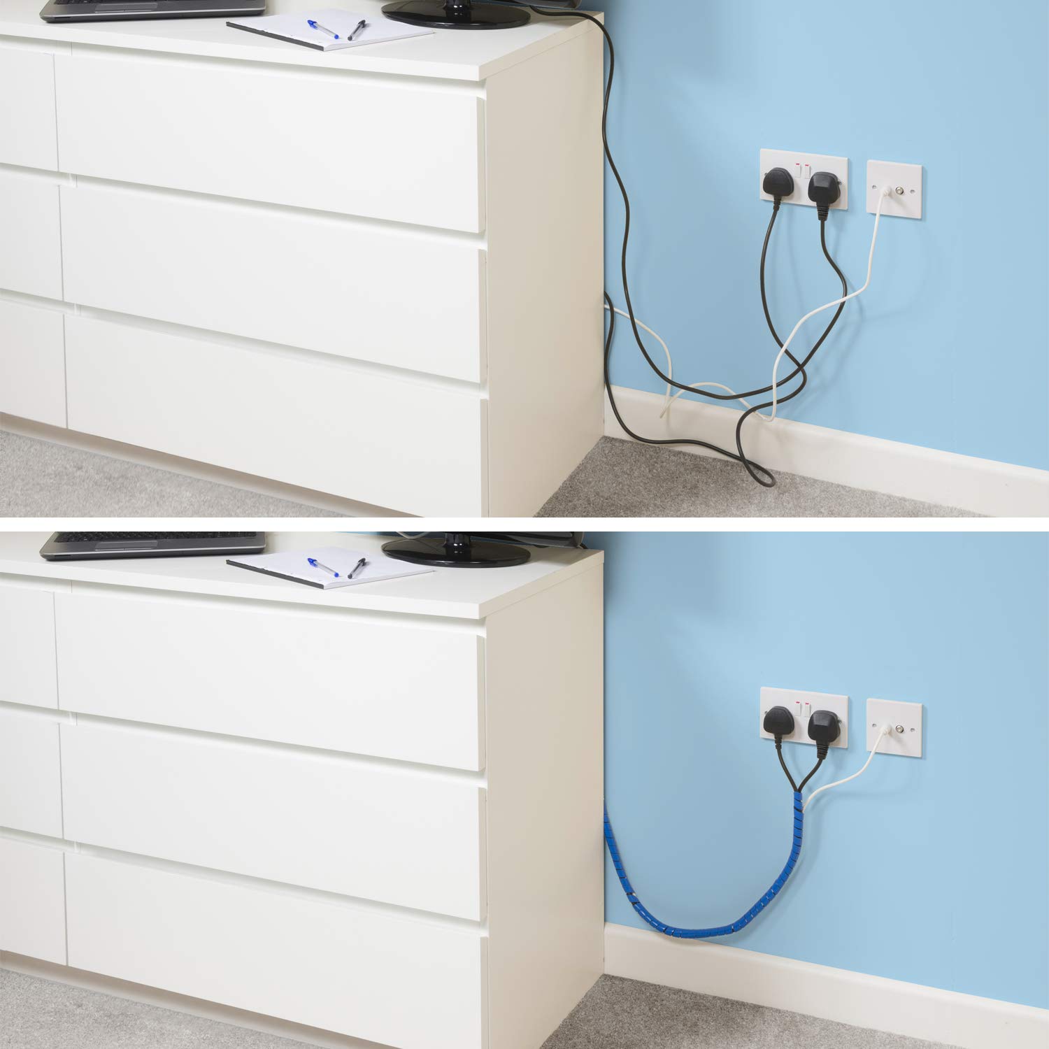 Buy DLine CTW2.5C Cable Management Wrap High Quality Cable Organiser