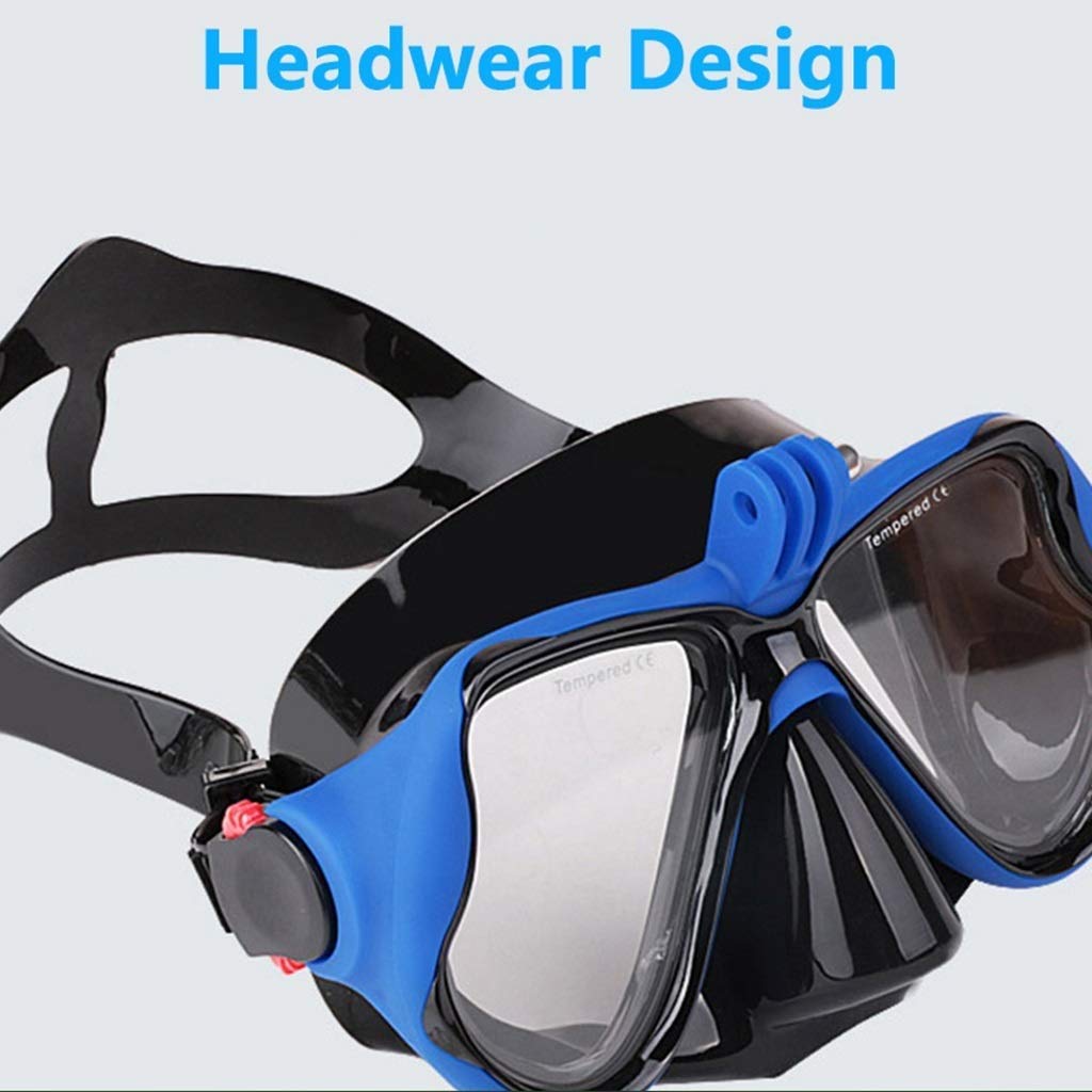 Máscara de Snorkel antivaho, Vidrio Templado panorámico Resistente a Impactos