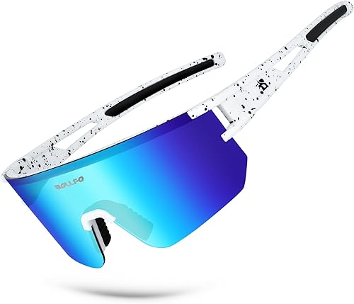 Polarized Sports Sunglasses,UV400 Protection Outdoor Glasses for Men Women Youth Baseball Cycling Running Driving Golf