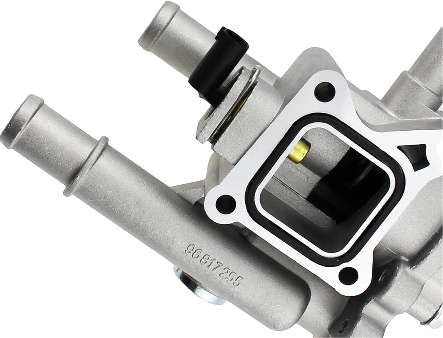 Aluminum Cooling Thermostat Housing Cover Assembly 251922 251919928 55579951 With Sensor 1Pcs(Gray Frosted)