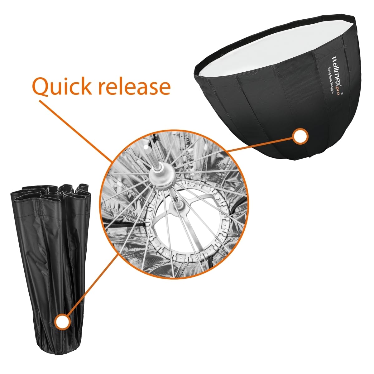 Walimex pro SL Deep Rota Softbox QA90 Elinchrom