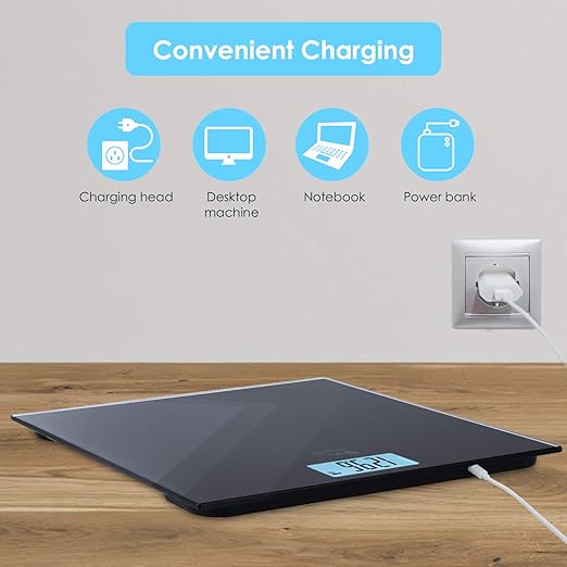 Báscula Corporal Digital Himaly USB Recargable 400 lb miniatura 7
