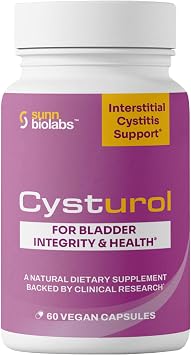 CYSTUROL Bladder Support Supplement | Interstitial Cystitis IC | Bladder Pain | Urinary Tract Health | Clinically Studied Formula for Bladder Inflammation, UTI, Mast Cell Support & Urinary Urgency
