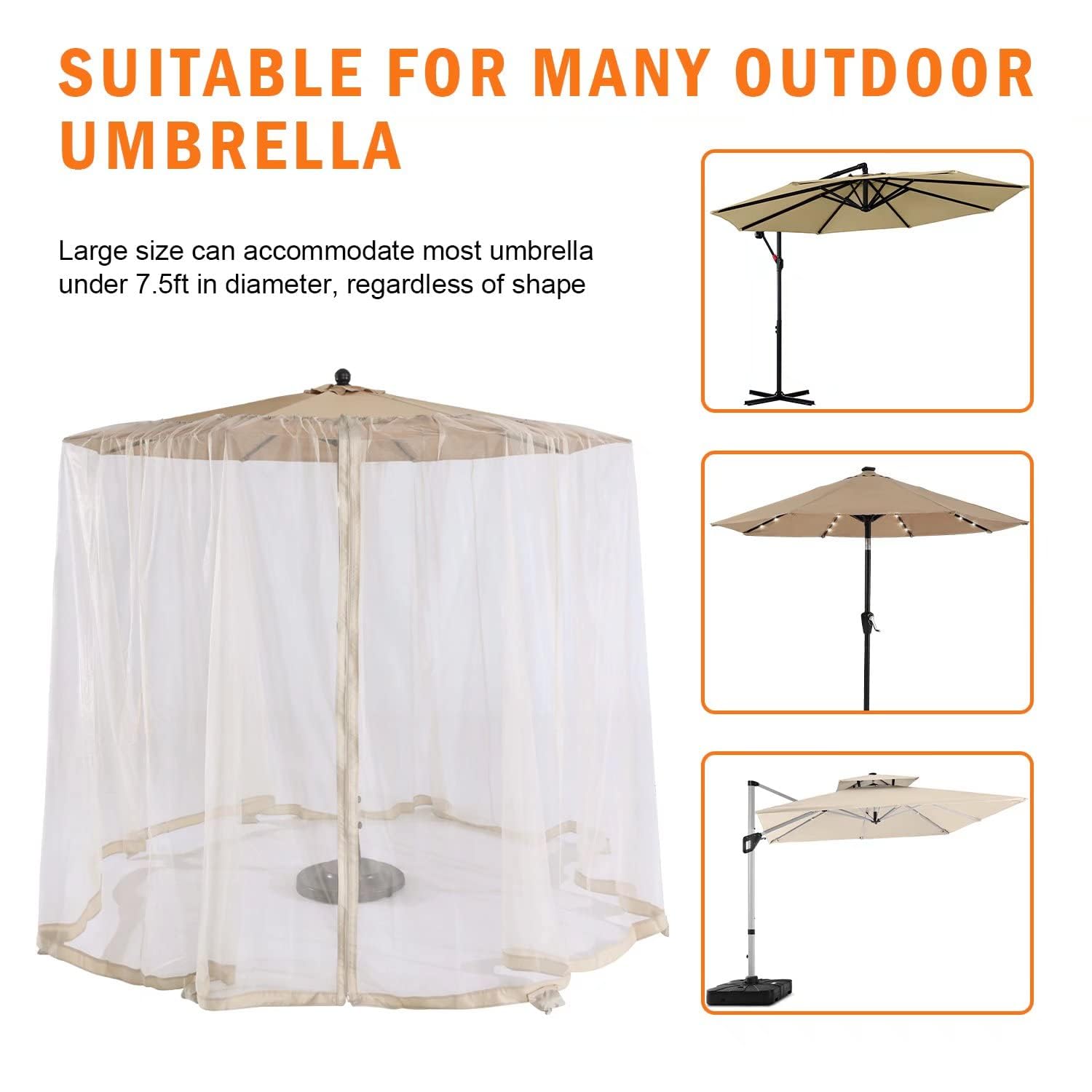 10x13 cantilever patio umbrella AKZ PLUS 10x13' Cantilever Umbrella