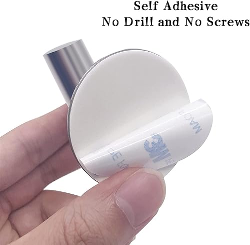 Miniatura 10 de Ganchos de pared adhesivos blancos, paquete de 2 unidades, ganchos adhesivos resistentes para toallas de baño, puerta de cocina, gancho para colgar