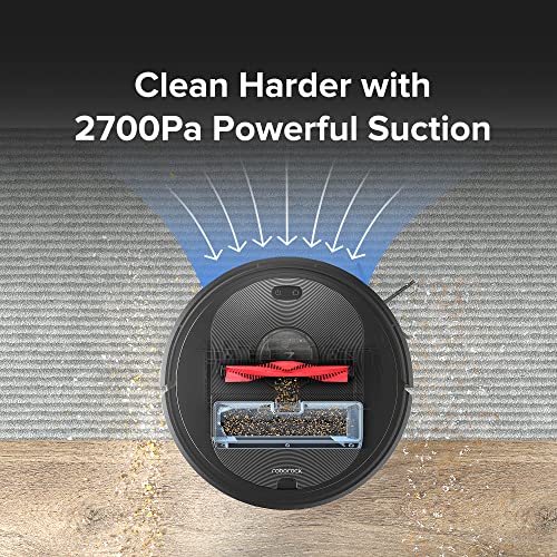Image of roborock Q5+ Robot Vacuum with Self-Empty Dock, Hands-Free Cleaning for up to 7 Weeks, 2700Pa Max Suction, 180mins Max Run-Time, Compatible with Alexa, Perfect for Hard Floors, Carpets, and Pet Hair