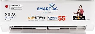 Panasonic 1.5 Ton 3 Star, New Star rated, Premium WiFi Inverter Smart Split AC (DustBuster Tech, Matter Enabled, AI, Higher Airflow, Copper Cond., 8in1 Convertible, 2-Way,PM0.1 Filter,CS/CU-SU18BKY3W,White)