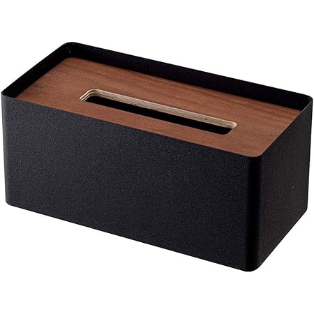 Amazon Co Jp Posh Living ポッシュリビング ティッシュケース ブラック サイズ 約w26 5 D13 5 H8 ホーム キッチン