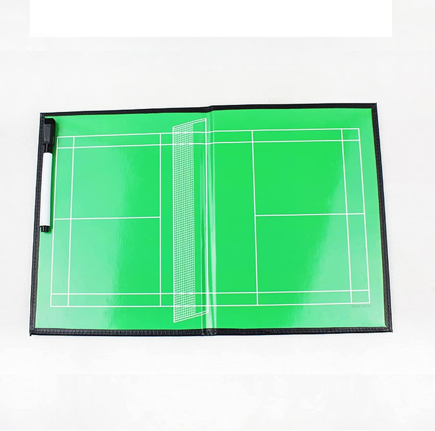 Coaches Tactical Board Badminton Training Board Magnetic Tactic Board,Badminton Tactic Teaching Board Badminton Training Equipment, Leather,Rewritable Foldable-Package A||42 * 27CM