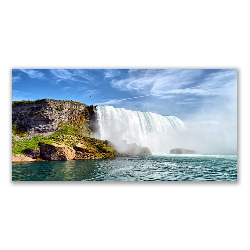 Cascade nature mer tableau panoramique pour transformer un salon terne