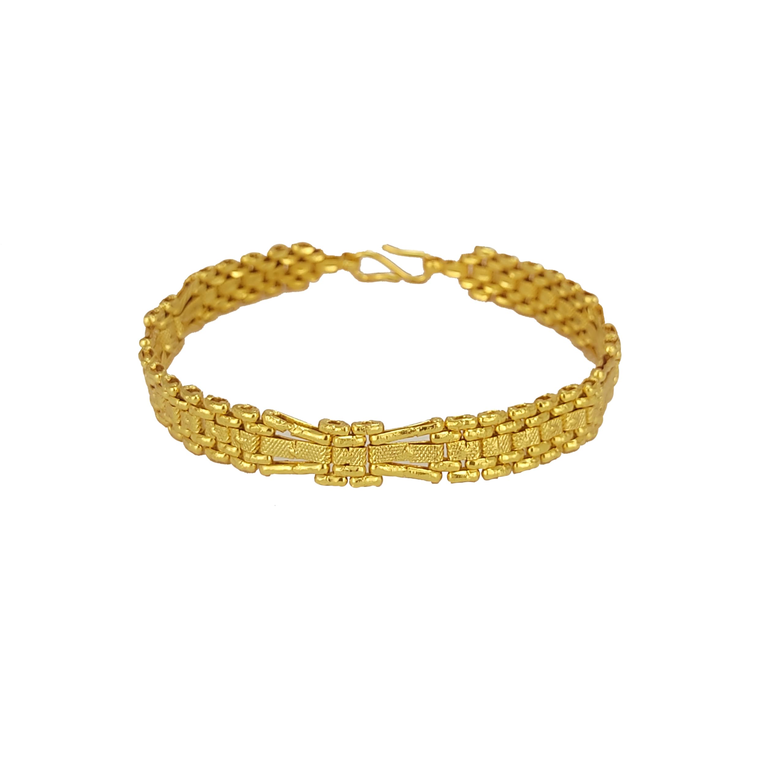 Jecy JEWELS Brass Mens Bracelets One Gram Gold Plated 24K Micro Plated (B0D2HZ617Y) Amazon Price History, Amazon Price Tracker