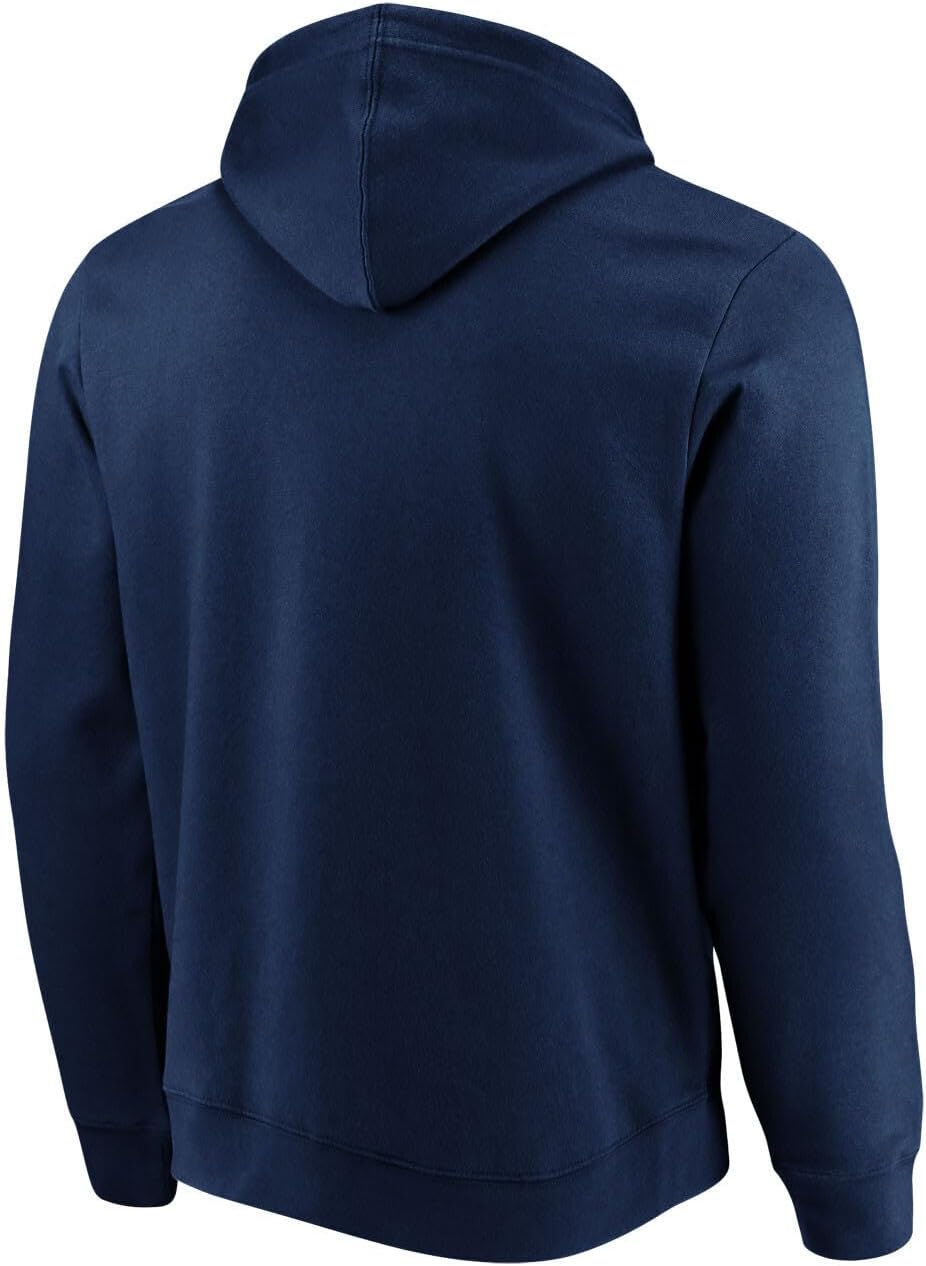 Wrigley Field Navy Zip-Up Hooded Sweatshirt