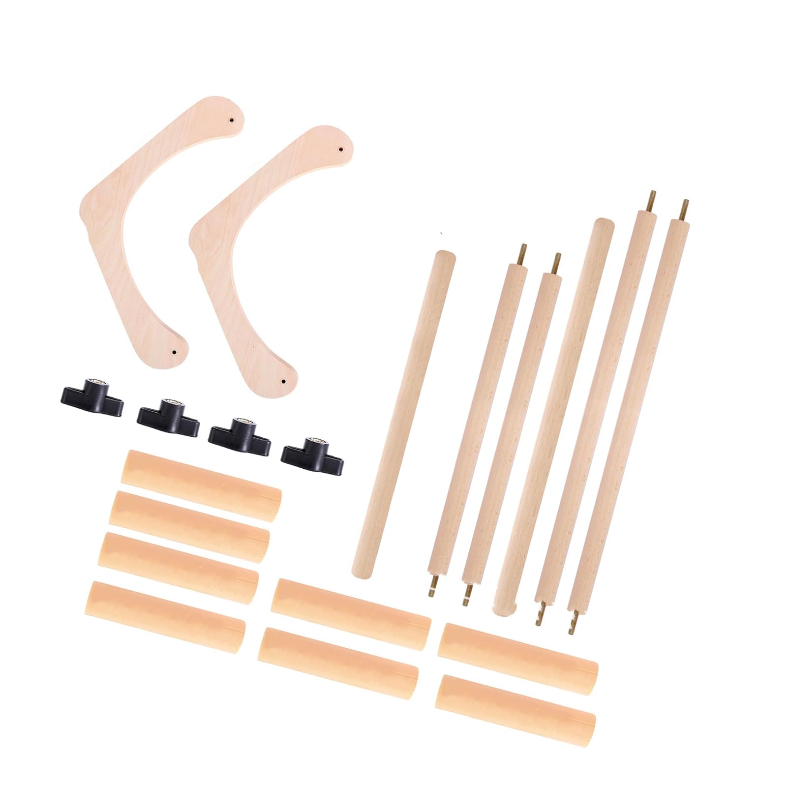 Expandable Wood Embroidery Frame with Ergonomic Scroll Mechanism for Needlework Stitching Sewing Tapestry Craft Project Adjustable Embroidery Hoop Frame