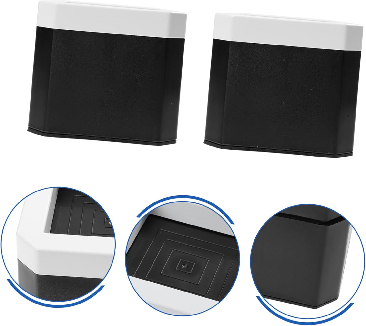 Ciieeo 4pcs Heavy Duty Bed Risers Furniture Frame Lifts Couch Heightening Pads for Noise Reduction Floor - Wear-Resistant Design for Beds Sofas Tables