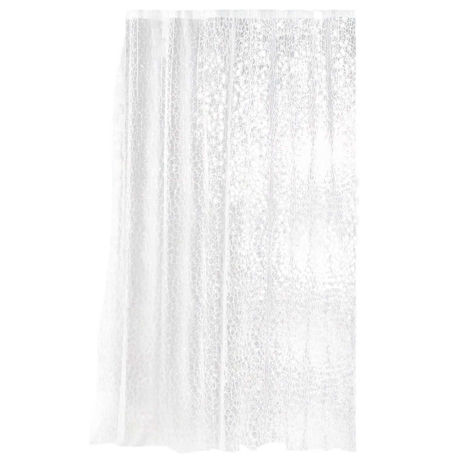 Generisch Rideau de douche long à séchage rapide - Motif effet 3D - En plastique transparent épais - Imperméable - Pour salle de bain - Décoration d'intérieur