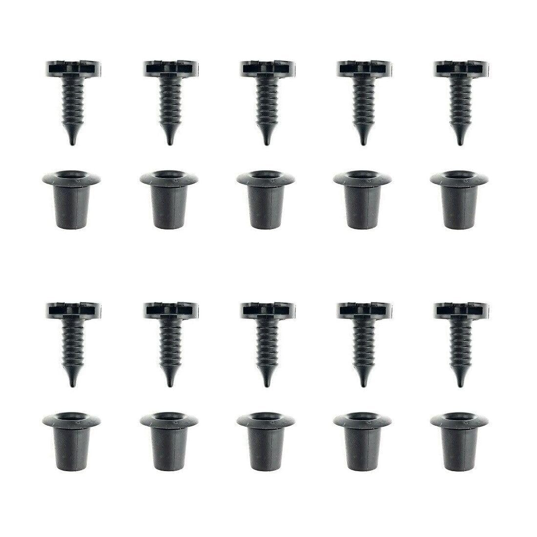 Land Ii Door Trim Panel Stud Clips Inserts Left Right Front Rear Plastic 10 for Land Rover for Discovery 1994-2004 for Freelander 1999-2006 for Rover 1996-2002