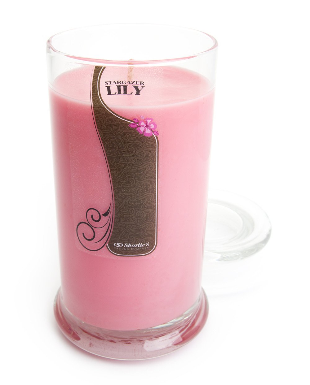 Shortie's Candle CompanyStargazer Lily - 16.5 Oz. Highly Scented Pink Jar Can