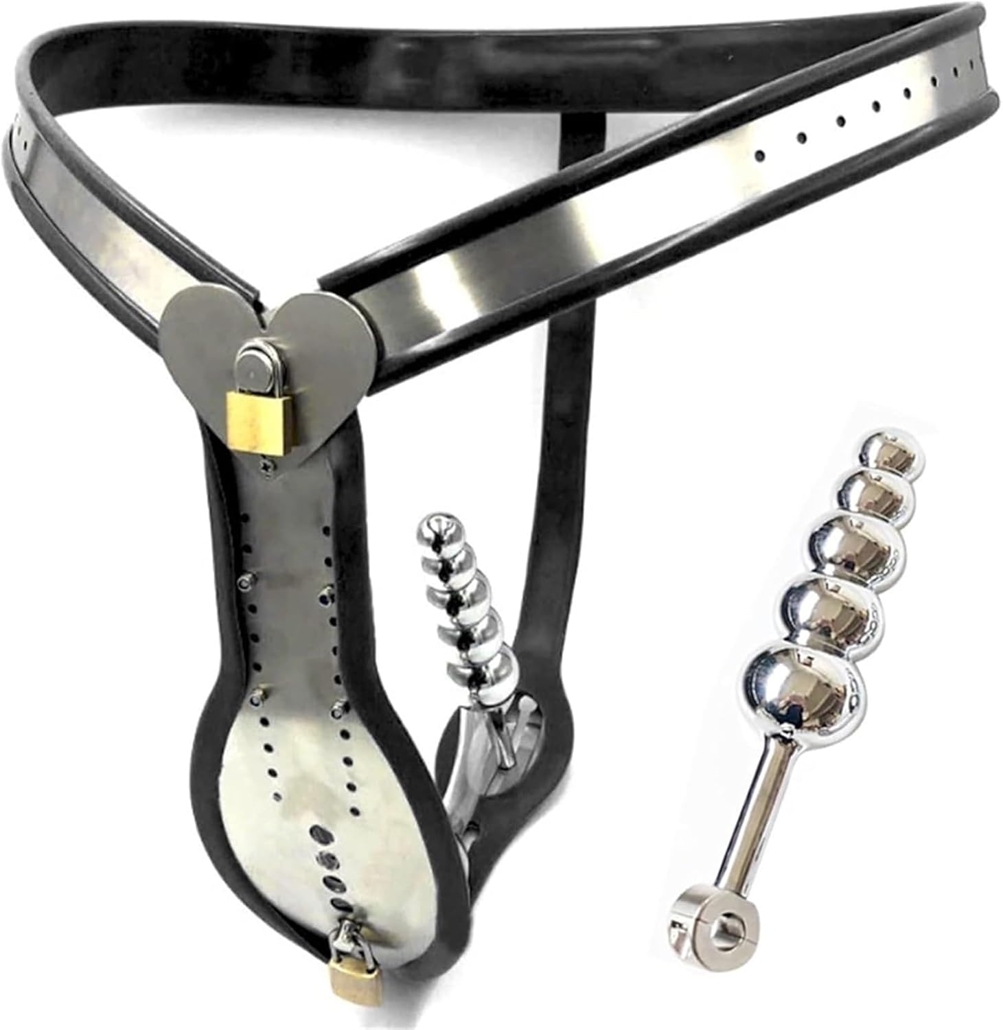 Chastity Belt for Men with Anal Plug SM Penis Cage Chastity Cage Cock Cage, BDSM Slave Fetish Chastity Belt Chastity Device Sex Toy for Men