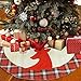 Produktbild LYLYFAN Plaid Weihnachtsbaum Röcke 116cm Weihnachtsbaumdecke mit Rentier Weihnachtsbaumständerhüllen Baum Ornamente Dekoration für Weihnachten