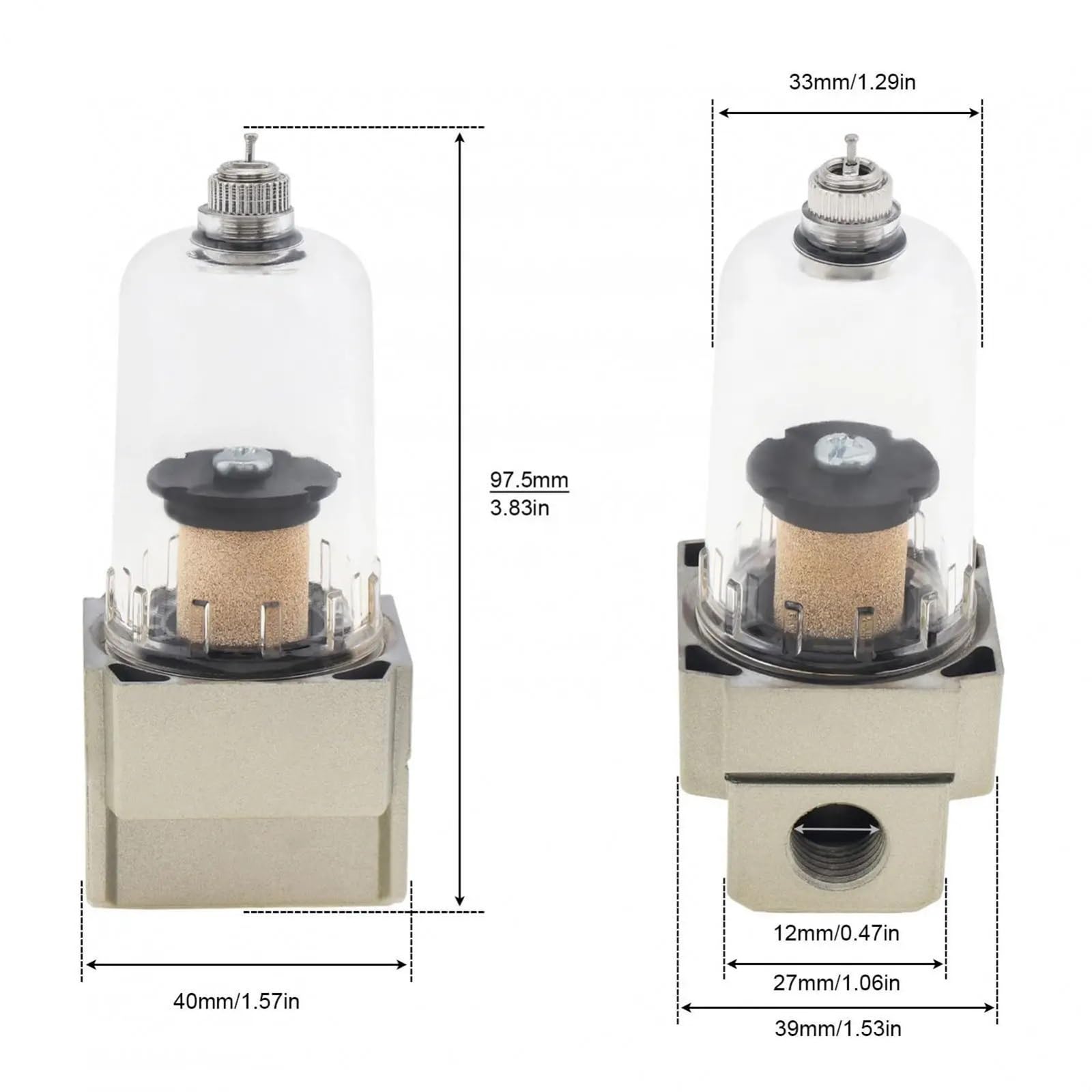 Crank Case Oil Breather Separator Filtr pojemnika olej z 8 szt. Rurek łączących Uniwersalny zbiornik z przegrodami separatora silnika