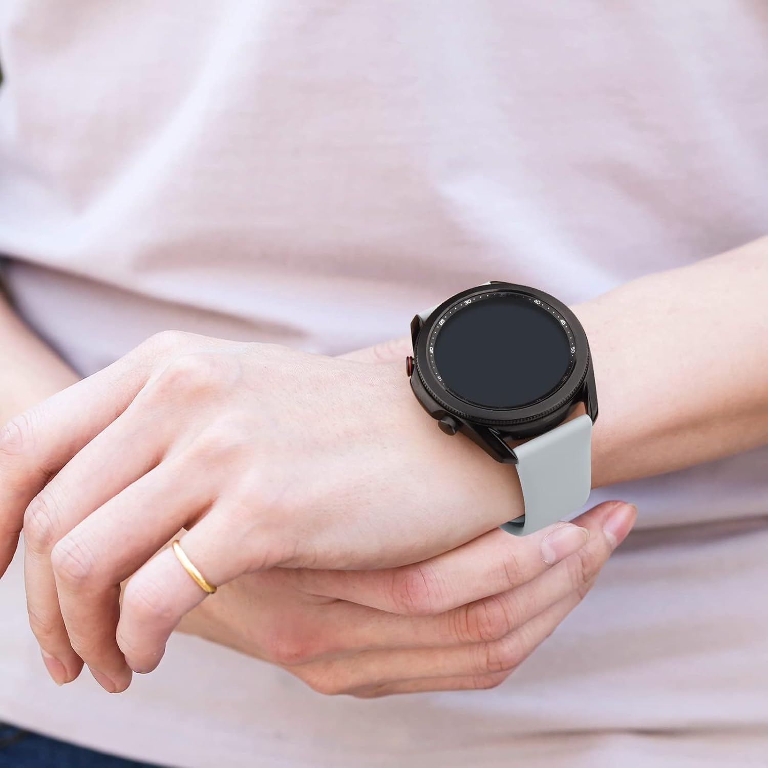 Meliya 3-Pack Bands Compatible for CARBINOX Blaze/X-Ranger/Vesta Smart Watch Bands, 22mm Silicone Replacement Wristband for CARBINOX Smartwatch for Women Men - Image 7