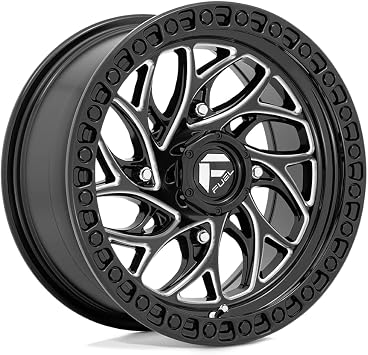 Fuel UTV D741 15X7 4X137 GL-BLK-MIL 10MM - D7411570A643