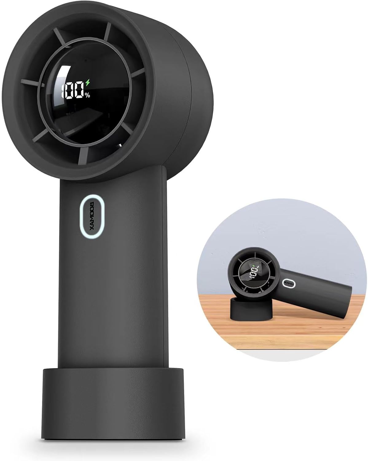 Amazon | Boomax ハンデｨファン 【100段階風量・苦手な夏が楽になる】携帯扇風機 手持ち扇風機 卓上扇風機 5000mAh 大 ...