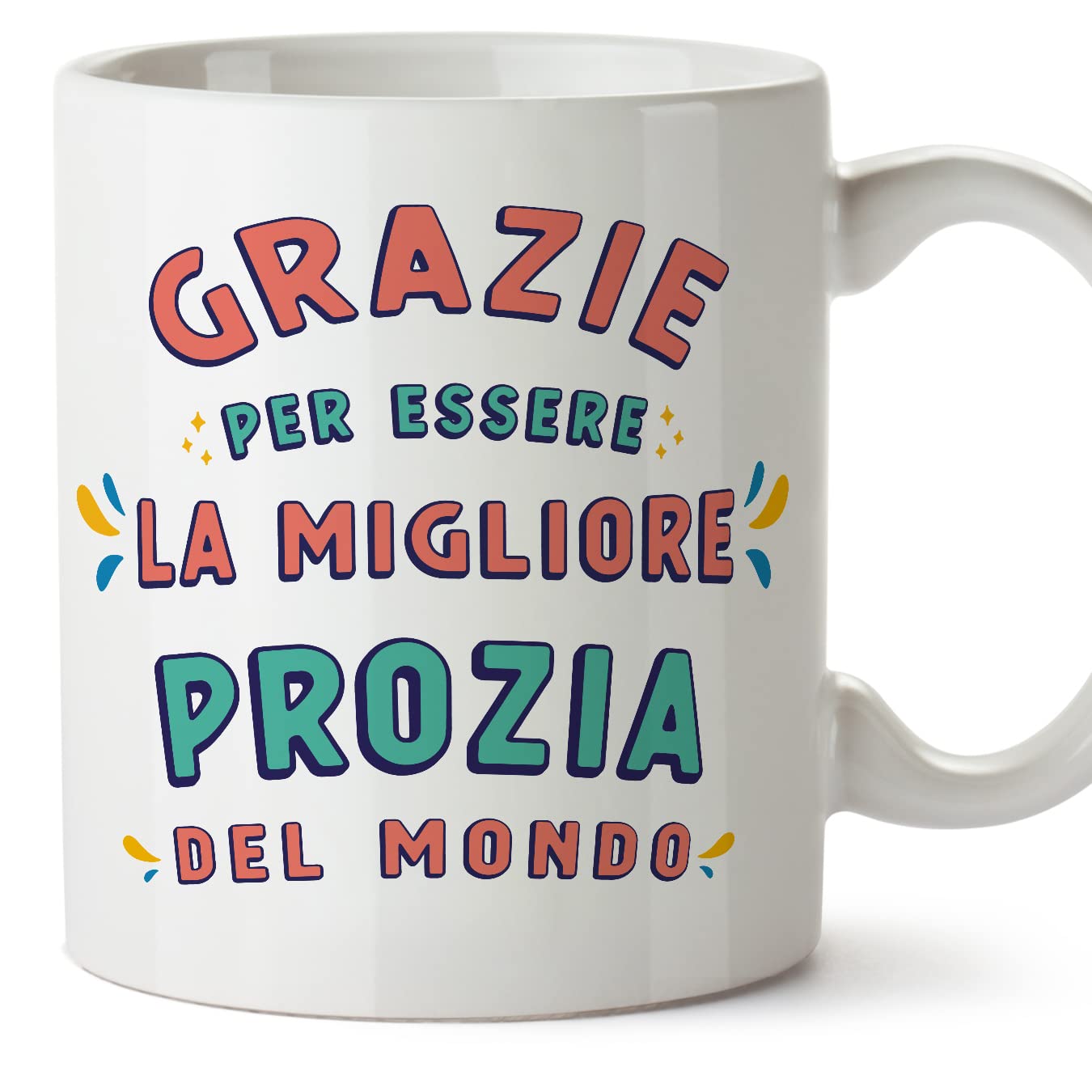 MUGFFINS Great Aunt Mug - in Italian - Grazie per Essere il miglior - Funny Gift - Ceramic 11oz Mug