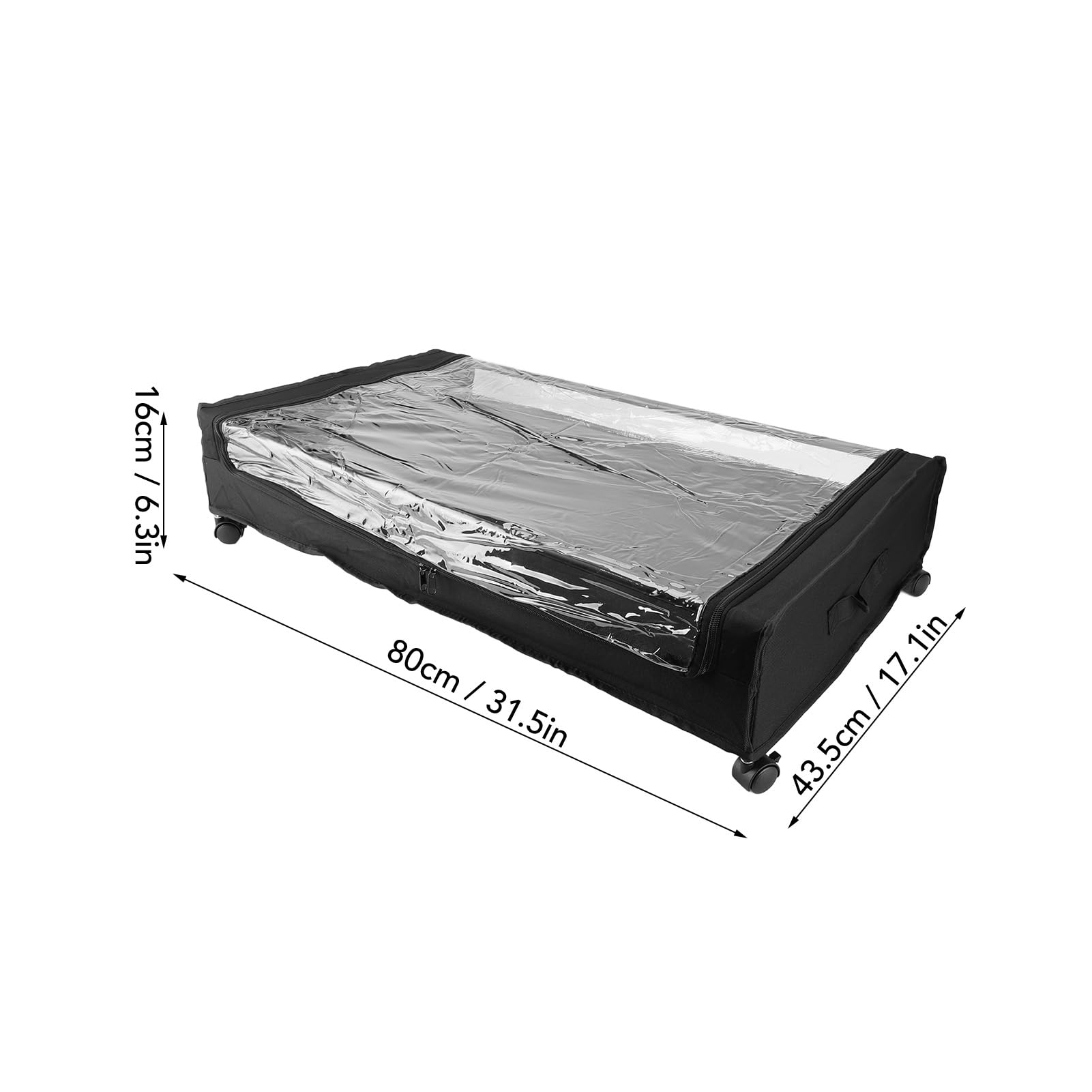 Contenitore Rotolabile Sotto il Letto, Compatto Salvaspazio (2 set)