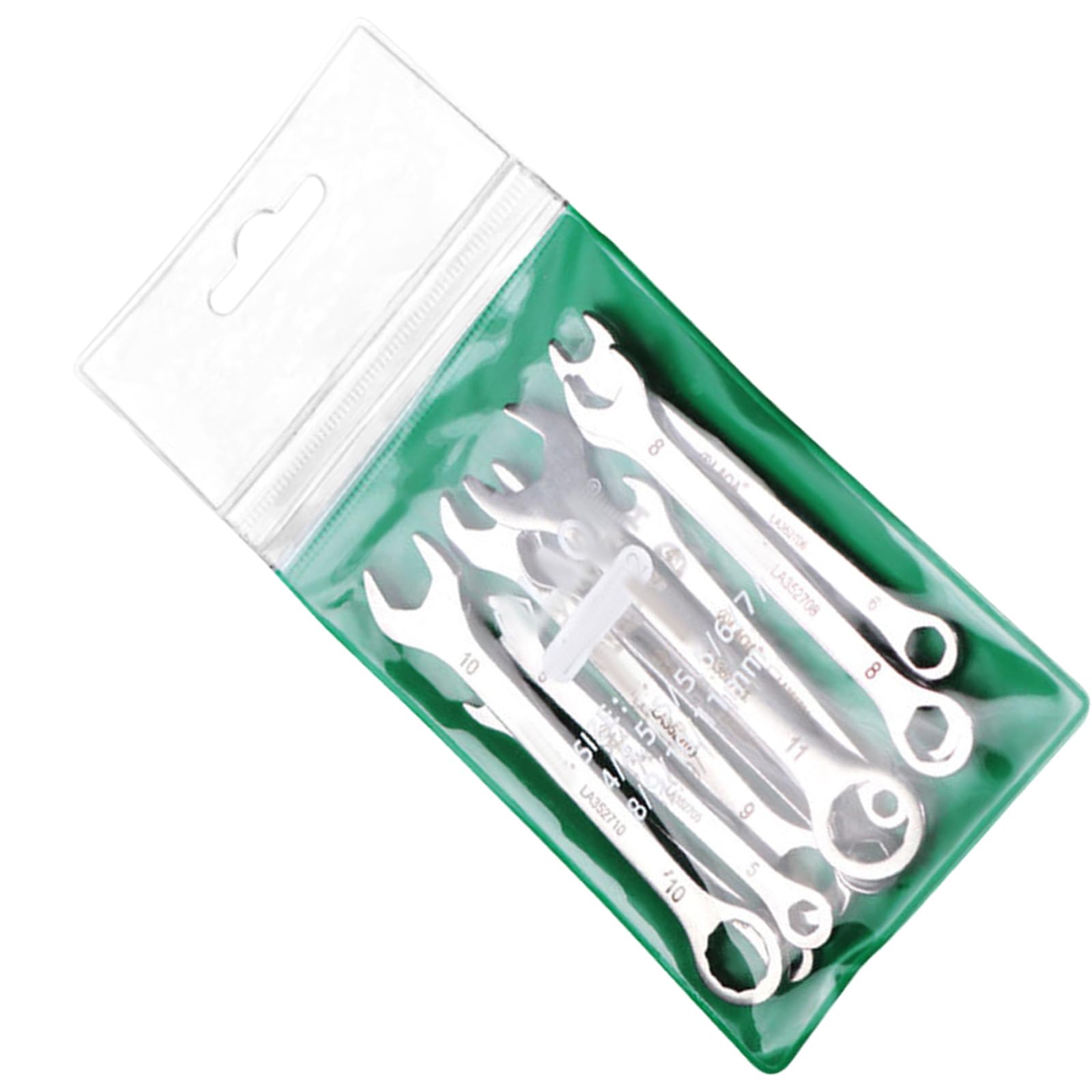 YHAILI 8/10Piece Small Thin Double Open End Wrench Set Portable Design Spanner for Emergencies Repairs and Home Use