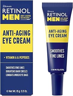 LIVAURA Retinol - Crema de ojos para hombre, ...