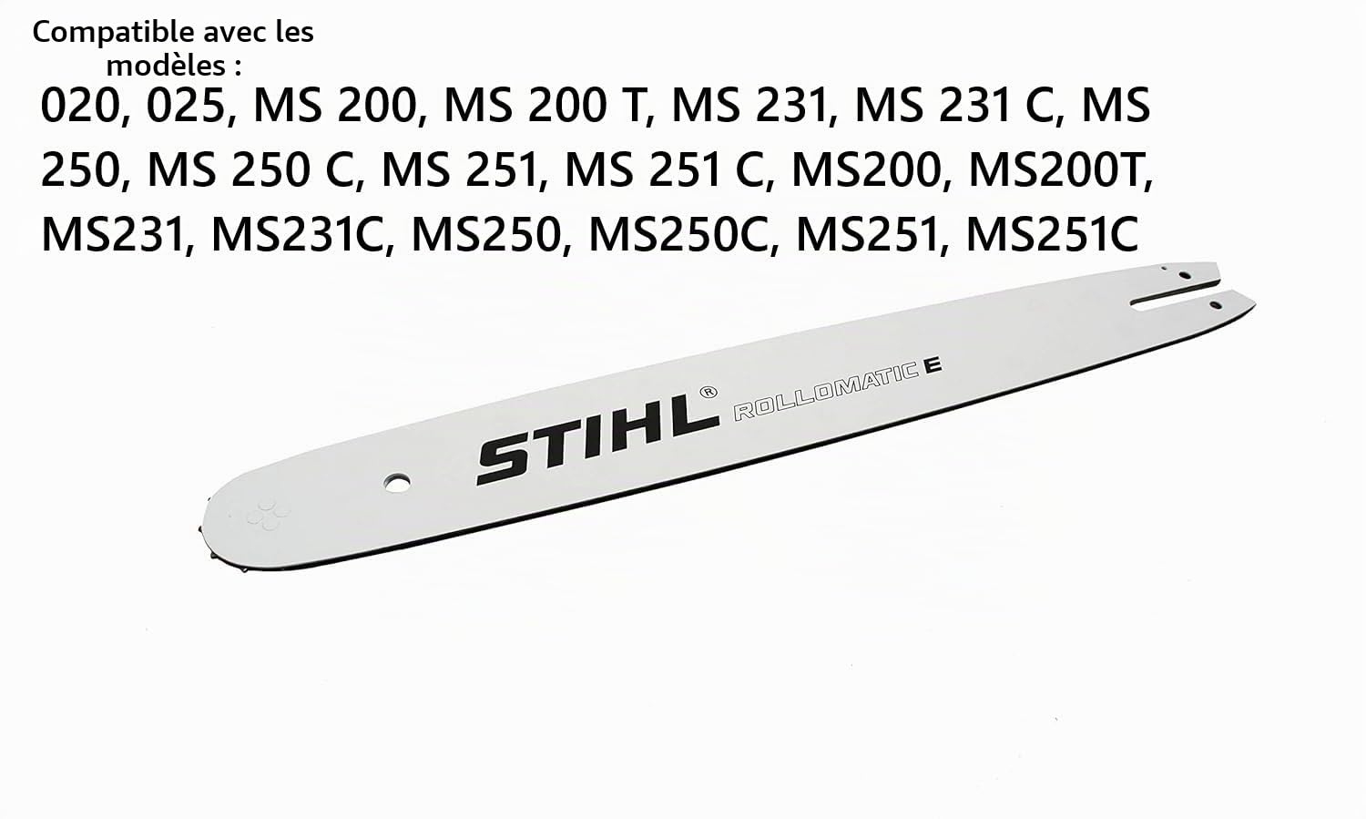 Stihl 30050084717 Rollomatic E Guide chaîne pour tronçonneuse 45 cm