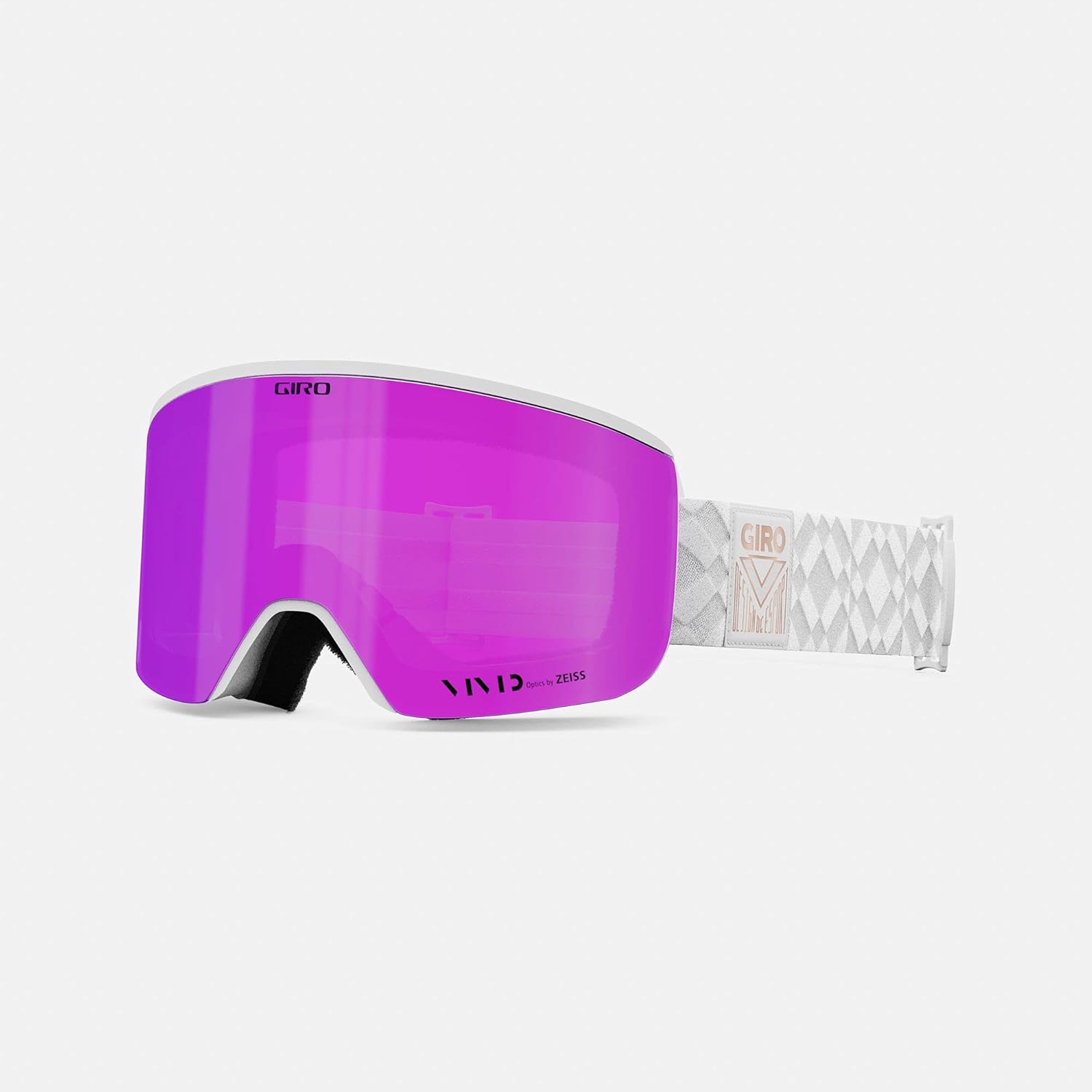 Giro Ella Womens Snow Goggle - White Limitless Strap with VIVID Pink/VIVID Infrared Lenses