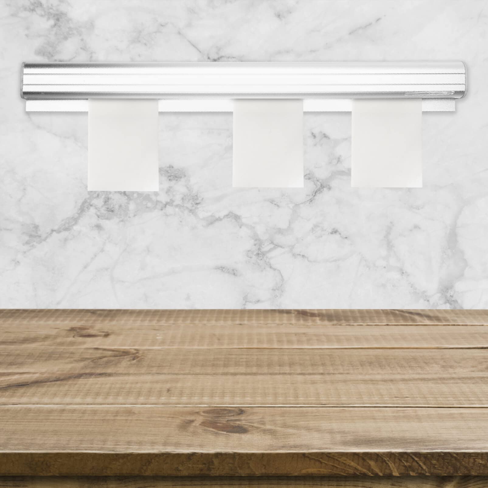 Alipis Aluminium-Schiebe-Scheck-Rack Quittungs-Ticket-Rechnungs-Clip-Rack-Halter-Küchen-Rechnungs-Bestell-Laschen-Grabber-Display-Schiene Für Restaurant-Büro-Cafés-Kneipen-Bars