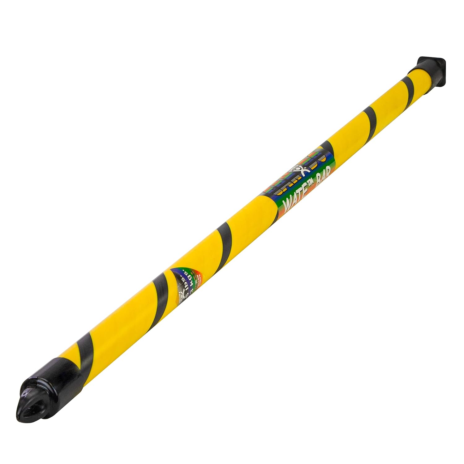 CanDo Slim WaTE Bar 2.5lb Yellow, Total Body Workout Weighted Exercise Bar for Strength Training, Toning, and Physical Therapy