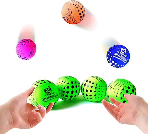 Miniatura 7 de Bolas multifunción 3 en 1 de 2.362in, bola de malabarismo lavable para principiantes, juego de 3 bolas de agua que rebotan en el agua, bola de