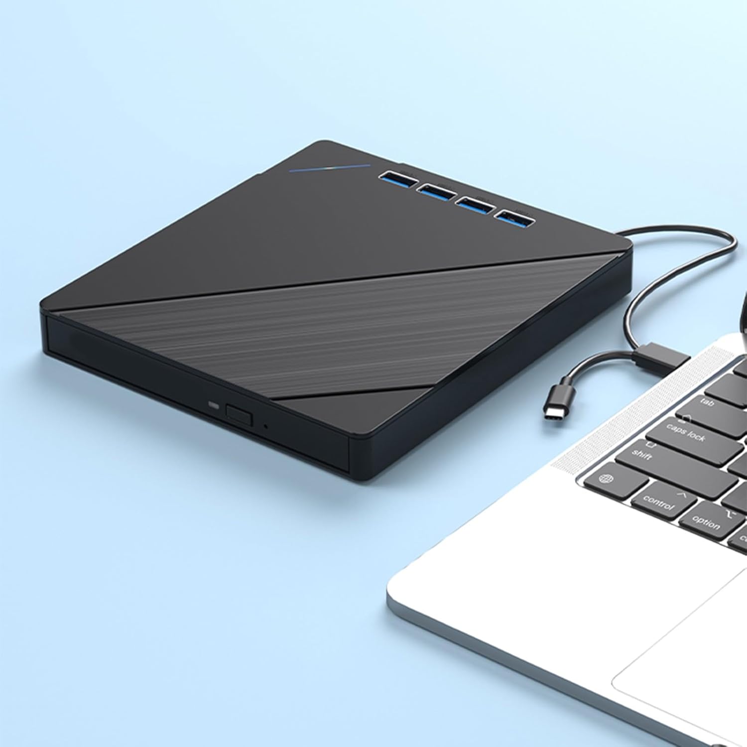 Multiple Format Disc Writer USB3.0 Silents Operations Burners Drive for CDs DVDs BluRay Burning External DVDs Drive