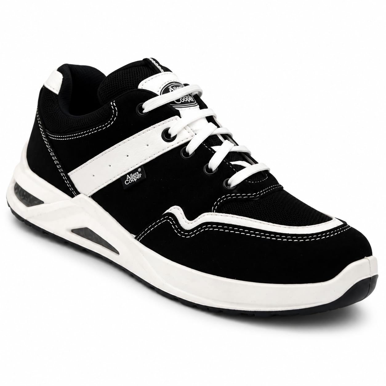 Allen Cooper Safety Shoe ACM 1700 | Washable Micro-Fibre Upper, Protective Steel Toe, Anti-Skid Sole, Water & Oil Resistant | Size 06 INDIA/UK-image-33