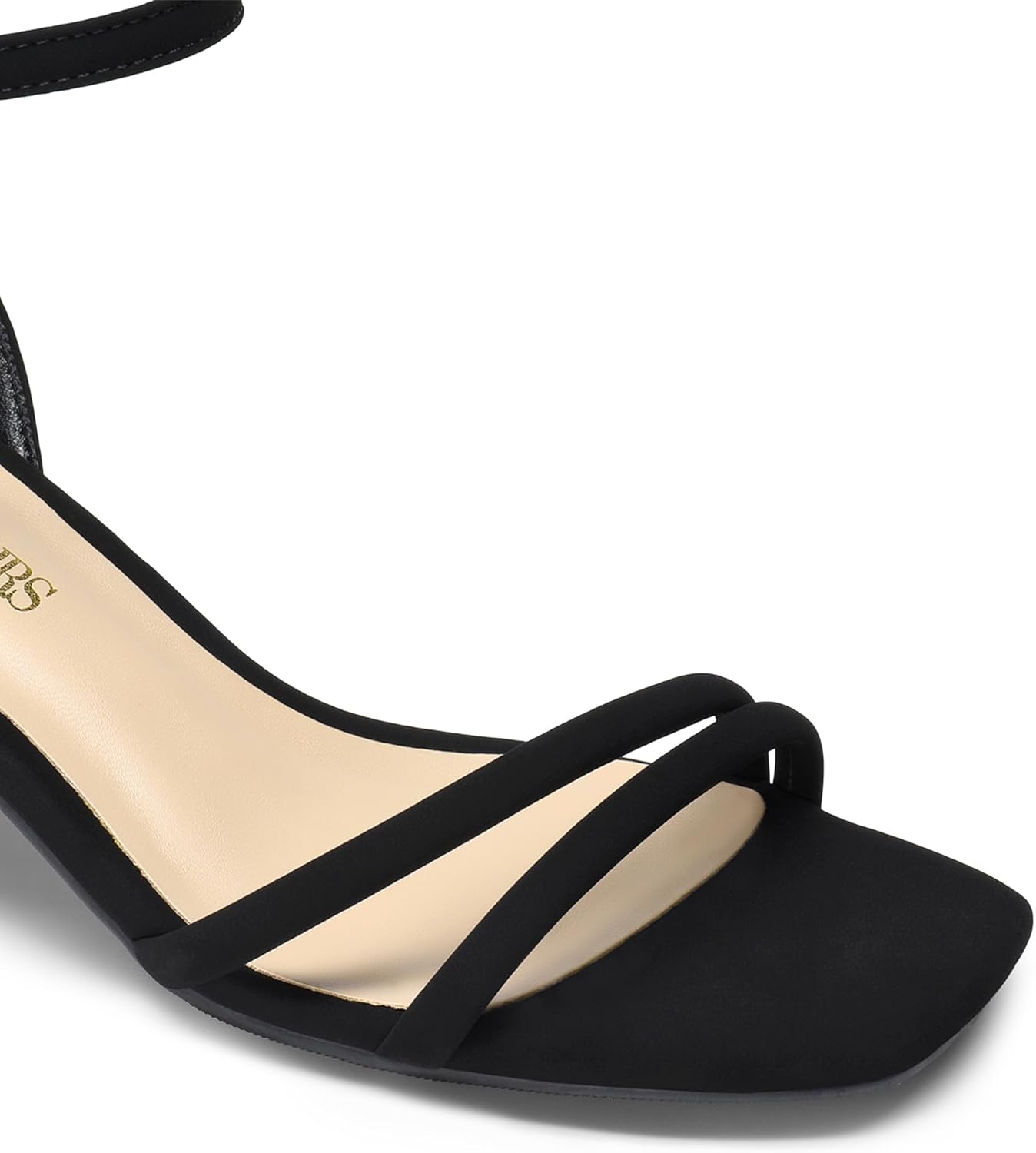 DREAM PAIRS Women's Chunky Strappy Heels Square Open Toe Ankle Buckle Low Heels Sandals for Daily Wedding Party Dress - Image 4